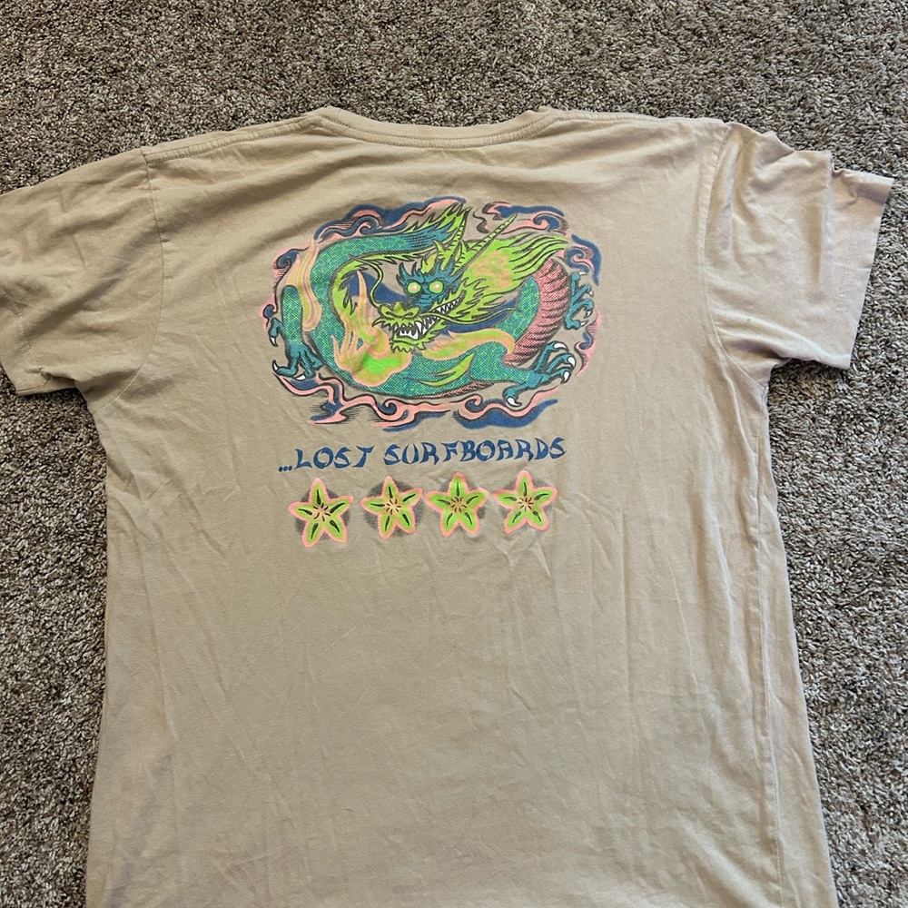 Lost Tan Graphic Tee - Short Sleeve Size Medium